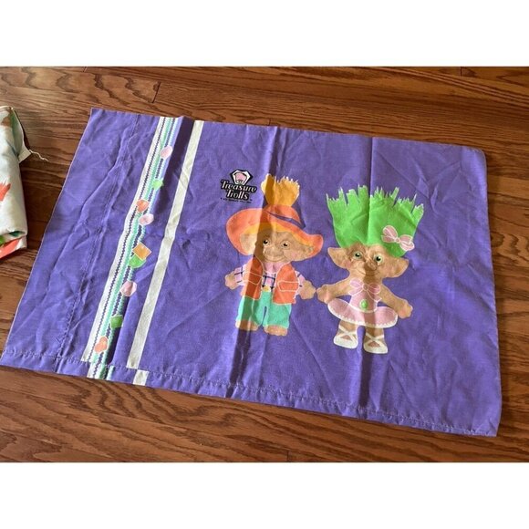 Vintage Treasure Trolls Twin Size Sheet Set - Picture 4 of 5